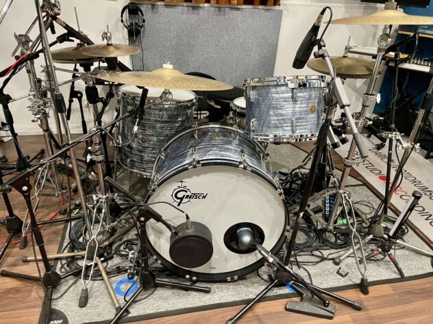 Gretsch Usa Custom in acero, misure 24, 13, 16